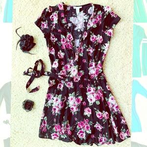Full Tilt wrap floral Dress